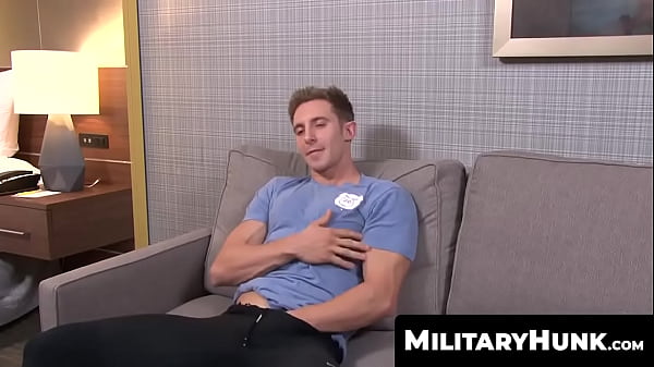 MilitaryHunk.com – Trey knows how to use his hard cock for maximum pleasure and intense stroking