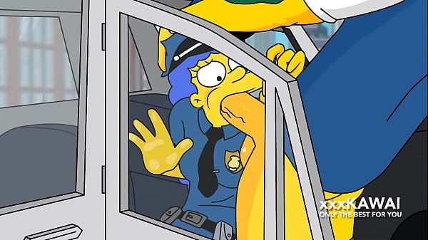 Police Marge tries to Arrest Snake but he Fucks Her (The Simpsons)
