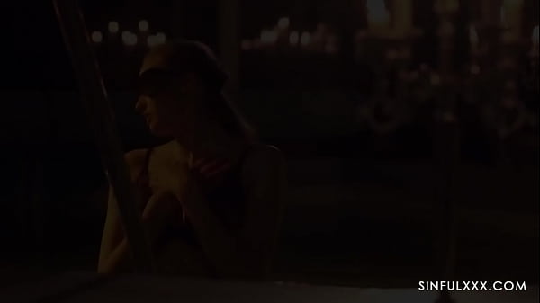 Blindfolded in the pool