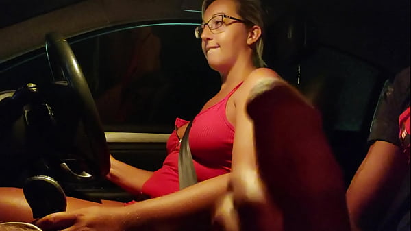 stuck in traffic, a stranger gets in my car and offers me better than the gear lever ...