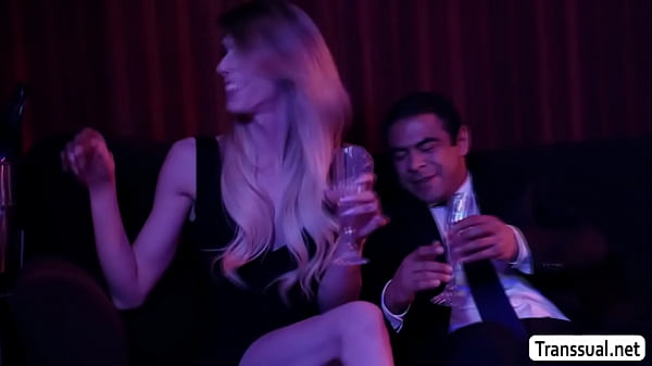 Trans whore Casey Kisses barebacked by rich guy