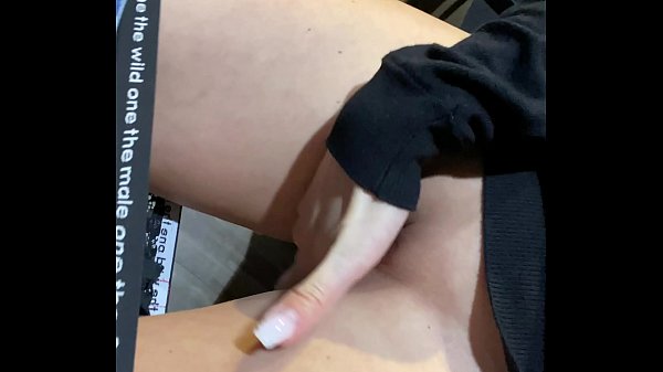 Secretly pussy fingered to orgasm in shopping center dressing room