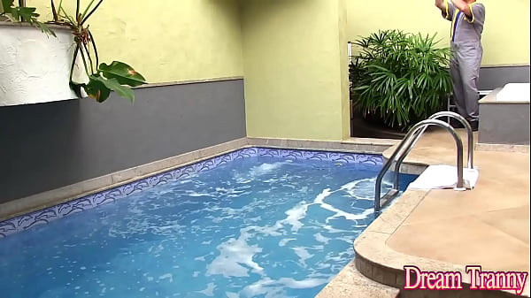 Hot Tranny Amanda Ferraz Creampied After Interracial Double Fuck