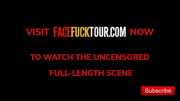Tiny 18yo Latina Struggling in Throat Fuck with Huge Cock Tourist