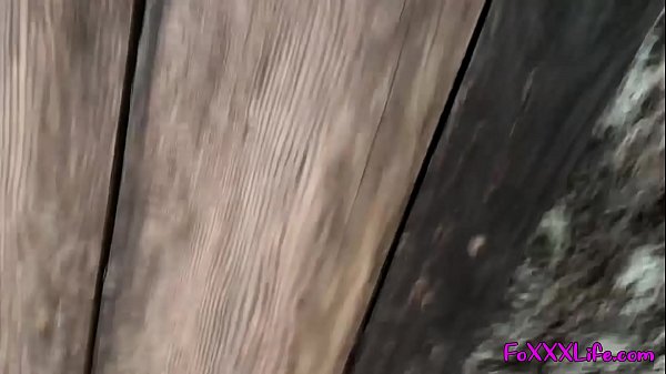 Hot outdoor shower in the woods - TheFoxxxLife -