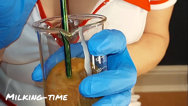 CFNM Nurse Part 5: Slut Wife Drinks Sperm Sample (Milking-time)