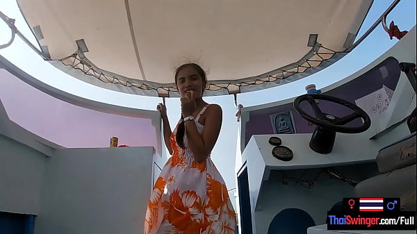 Rented a boat for a day and had sex on it with his Asian teen girlfriend
