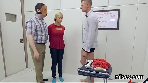 Kinky teenie was brought in anal nuthouse for harsh therapy