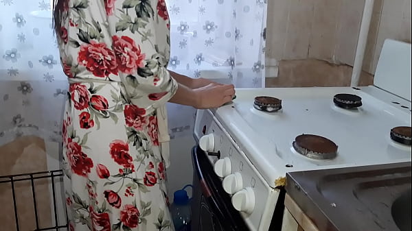 Fucking a housemaid in the kitchen while my husband was resting after work - Lesbian Illusion Girls