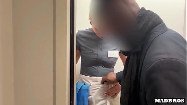Ukrainian Cleaning Lady Caught Stealing and Pounded Hard in the Toilet!!!