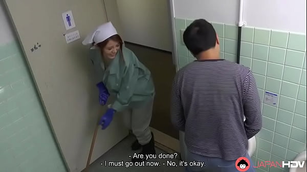 Japanese cleaner, Maki Koizumi sucks dick, uncensored