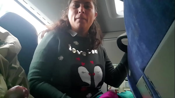 Exhibitionist seduces Milf to Suck & Jerk his Dick in Bus