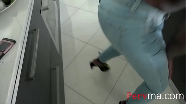 Ebony Stepmother Fucks Her Stepson In The Kitchen- Mystique