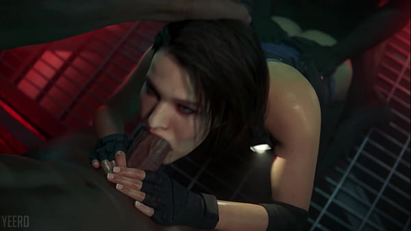 Jill deepthroats black cock (yeero)