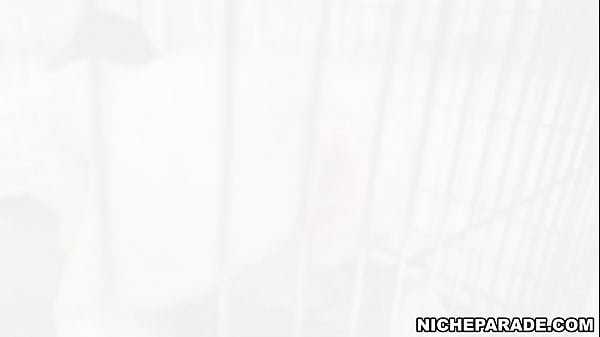 NICHE PARADE - Kira Perez Stretches Her Caged Human Pet's Tight Ass Hole