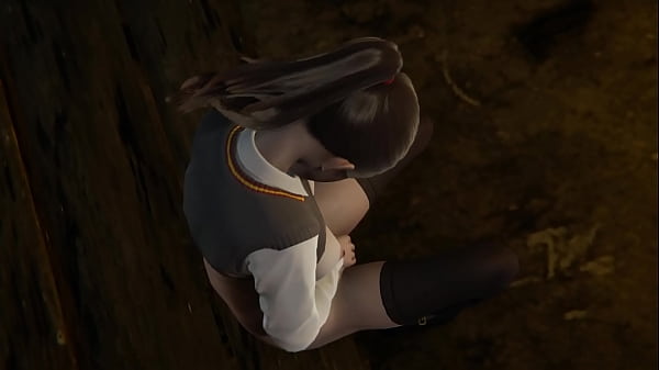 Harry Potter - Hermione Granger lookalike masturbates and gets creampied