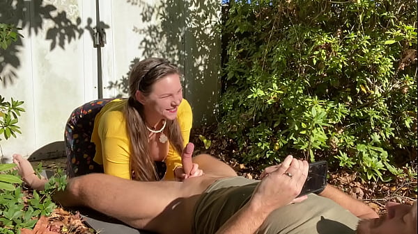Hippie Chick Gets Fucked Outside
