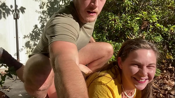 Hippie Chick Gets Fucked Outside