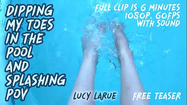 Dipping My Toes in the Pool and Splashing POV Thumbnail