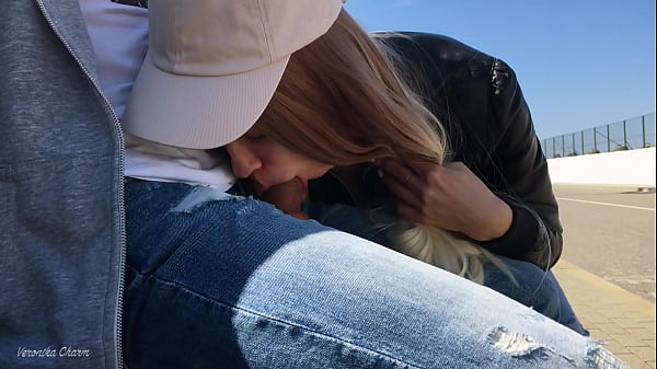 Girl Was Surprised To See Guy Jerking Off Dick In The Park And Made Him Cum