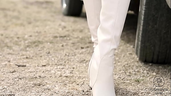 Asian Putri Cinta touching her round boobs and wet pussy