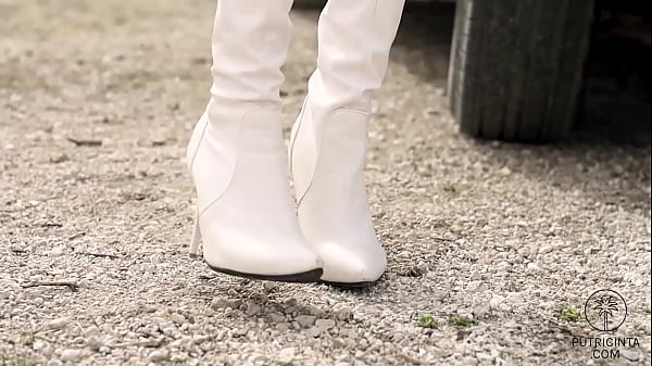 Asian Putri Cinta touching her round boobs and wet pussy