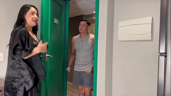 naughty neighbor called the gifted man to her house Thumbnail