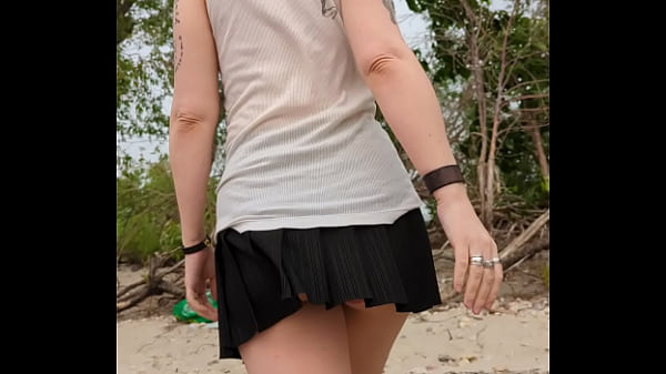 Teasing at the beach Thumbnail