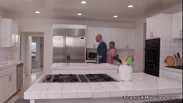 Trans nanny Itzel Saenz cock sucked and ass fucked by a Cliff Jensen