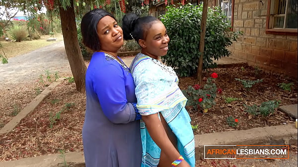 African Married MILFS Lesbian Make Out In Public During Neighbourhood Party