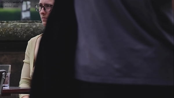 slave girl with natural saggy tits expose her body in public