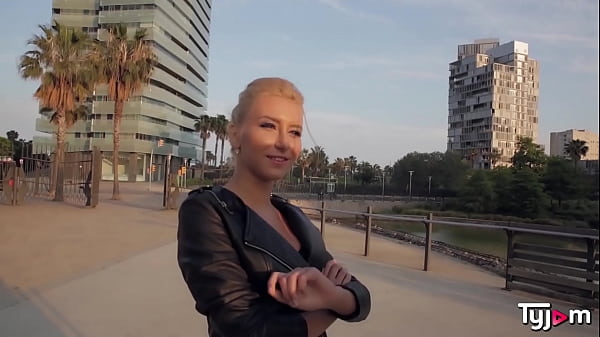 Curious blonde Katrin Tequila gets fucked by a hard dick guy