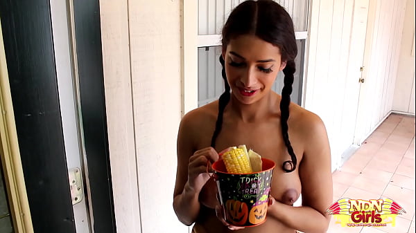 Halloween Trick or Treat NDNgirls Native American Indian Porn ft Kitty Catherine