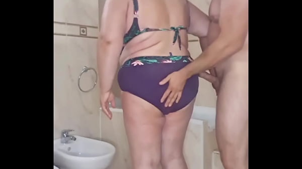She had so much sand in her fat ass and pussy.