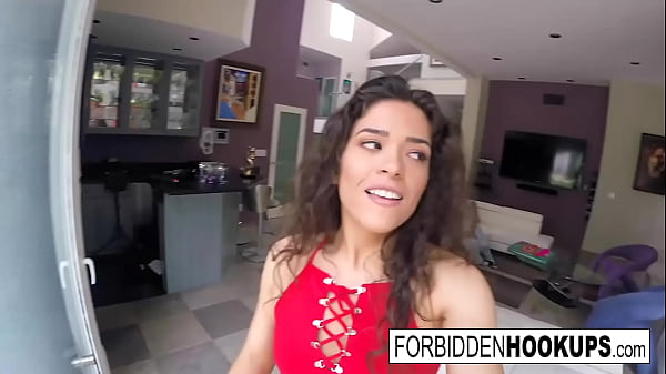 A food delivery turns into step-siblings banging
