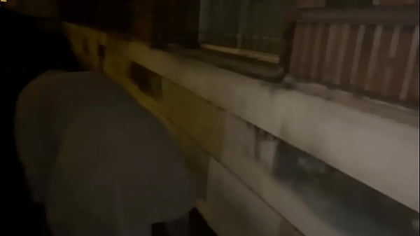 Woman on street gets offered a cigarette to flash and piss in public