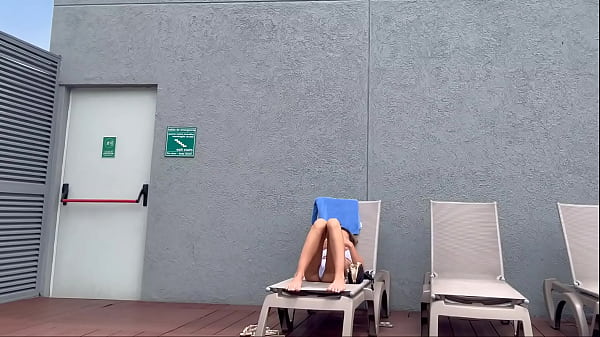 I recorded my famous influencer roommate sunbathing in brasilin thong here in medelin Thumbnail