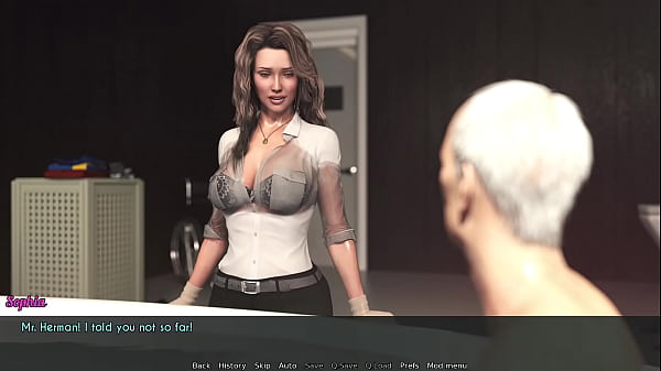 A Wife And StepMother (AWAM) #19a - Washing old Gents - 3D game, HD porn, 1080p