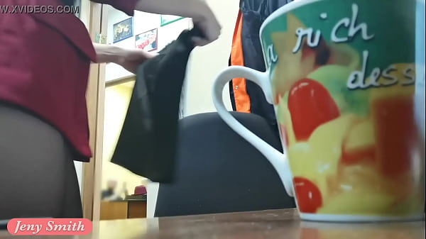 I've got a new job. Jeny Smith gets naked at her new job. Hidden cam prank