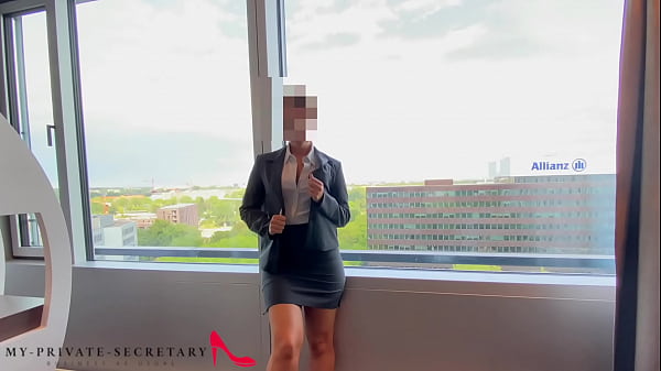 my private secretary risky hotel room window fuck in the business meeting break