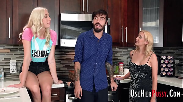 Freeusing My Teen step Sis While My step Mom Watches