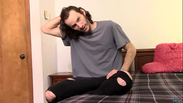 Bearded Stud Dean Inja Stroking His Huge Cock Hard