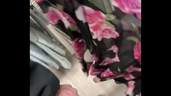 Stupid wife sucking dick in store like a whore