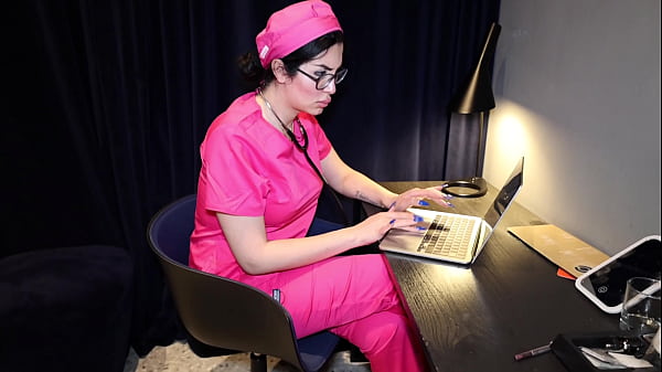 Mira Nouri Nurse, gets fucked in the ass by Papi Rodriguez