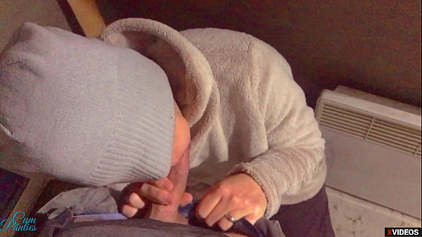 Horny co-worker creampied after working