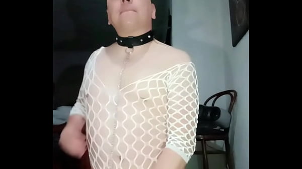 Usando mis dos dildos con mi nueva lencería blanca