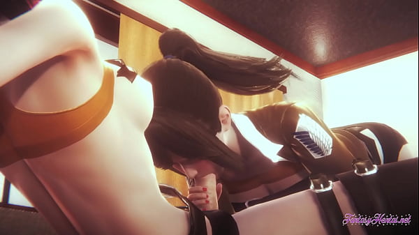 on titans Hentai Futanari - Mikasa Futanari x Sasha best Hentai Sex [blowjob, handjob, fucked...] - Japanese asian manga anime game porn animation