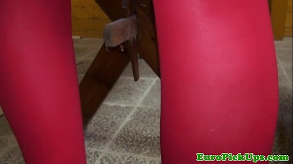 Real euro slut pounded for cash