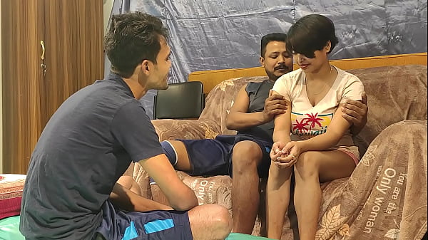 Small dick husband shares and films his wife with 2 fat cocks - threesome sex fucked bye one girl and two boys - shathi khatun - hanif pk  - Shapan pramanik,