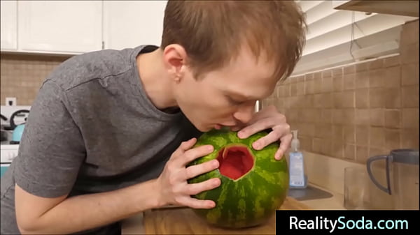 step Brother fucks stepsister instead of watermelon